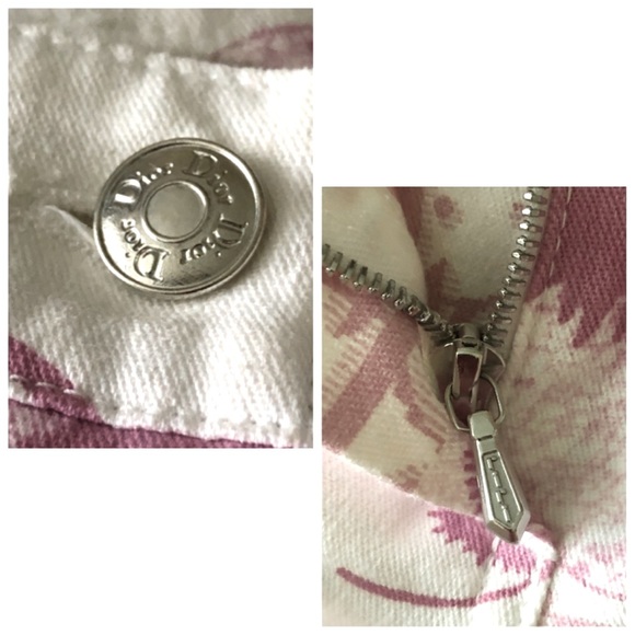 ✨Authentic Vintage Y2K Christian Dior Cherry Blossom Diorissimo Cotton Pants - Picture 6 of 13
